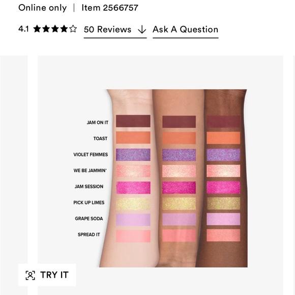 Too Faced That's My Jam Mini Eyeshadow Palette New - Picture 2 of 3